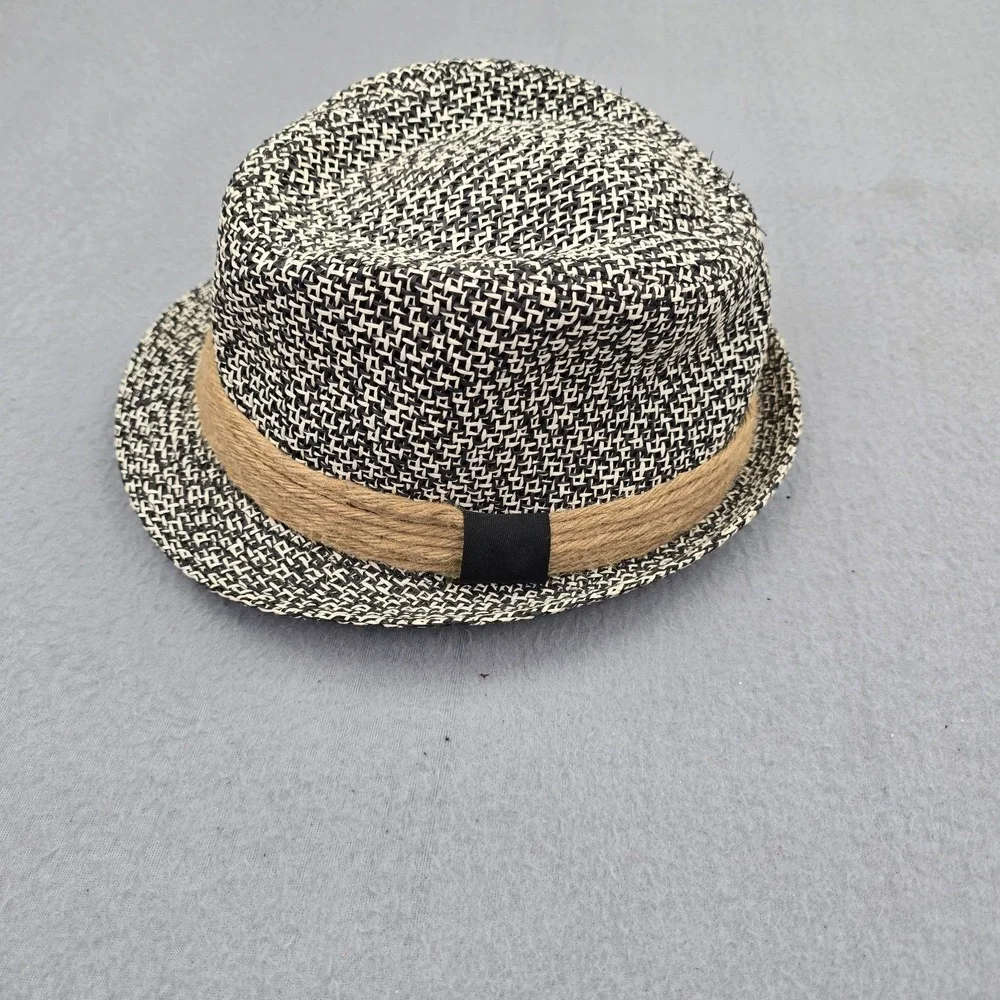 Sun N Sand Fedora Hat Unisex OS Multicolor Woven Premium Classic Two Tone Cap